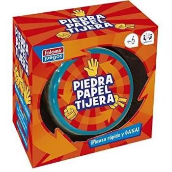 Falomir- Piedra, Papel o Tijera Juego de Mesa, Multicolor