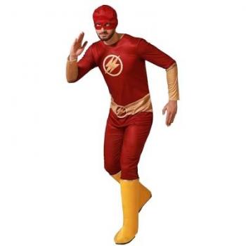 Disfraz de Súper Héroe Veloz Rojo para Hombre Adulto XL - Atosa