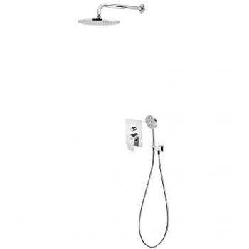 Conjunto Ducha Empotrable Monomando Galindo Aroha K14607400 Cromo 2 Vías
