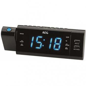 AEG Radio despertador con proyección de hora MRC 4159 P negro
