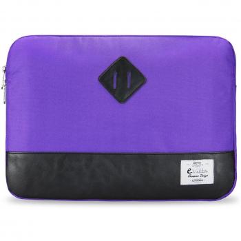 Funda para Portátiles e-Vitta Heritage Purple 15.6 con Relleno de Espuma de Poliéster y Interior Afelpado