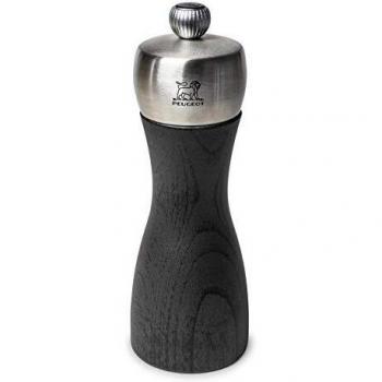 Molinillo de pimienta manual Peugeot Fidji 15 cm, madera de haya y acero inoxidable, acabado grafito