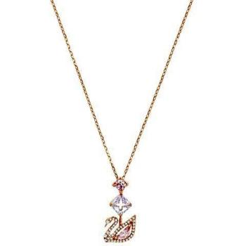 Swarovski Women's Dazzling Swan Necklace, Iconic Swarovski Swan with Crystals and Rose-gold Tone Plating, from the Swarovski Dazzling Swan Collection