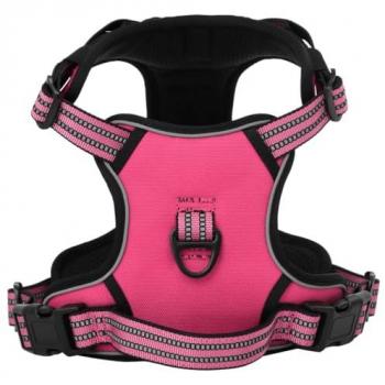 vidaXL Arnés para perros con bandas reflectantes ajustables L Color Azul, Marrón, Camouflage Brown y Rosa