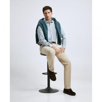 Camisa de hombre sport liso twill manga larga Emidio Tucci