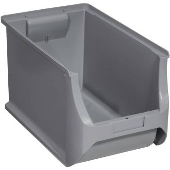 Caja de almacenamiento abierta Allit ProfiPlus Box >RE< 4H, gris, 100% reciclado