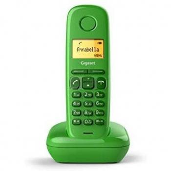 Gigaset A170 - Teléfono Inalámbrico, Pantalla Iluminada, Agenda de 50 Contactos, Color Verde