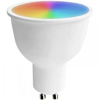 Bombilla LED Spotlight Smart WiFi GU10 5W Equi.25W 350lm RGBWW Regulable vía Smartphone/App 25000H 7hSevenOn