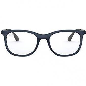 Ray-Ban 0Rx7078, Monturas de Gafas para Hombre, Matte Trasparent Blue, 53