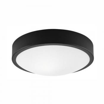 Lámpara de Techo Jonas, Metal y Vidrio, Negro, 8x26x26 cm