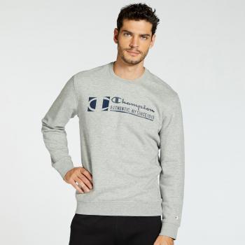 Sudadera Champion Logo New York gris claro - Talla L