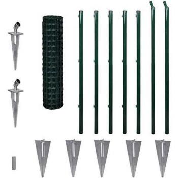 vidaXL Set de Euro-Valla con Clavo 10 x 1,2 m