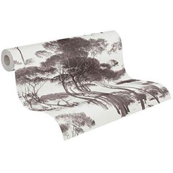 Papel Pintado Vliestapete Historia del Arte - Diseño Botánico Floral, Textura Leve, 0.53 x 5.33 m