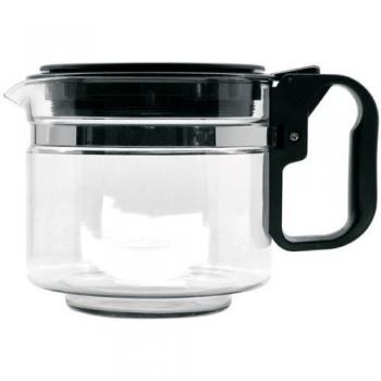 Fackelmann Jarra Universal Tapa Ajustable 1L. 9-12, Negro y Transparente, 1 litro