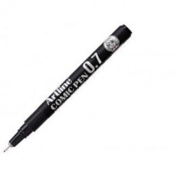 Rotulador Artline Comic Pen EK-287 NE - Negro, resistente al agua, punta de poliacetal 0,7 mm