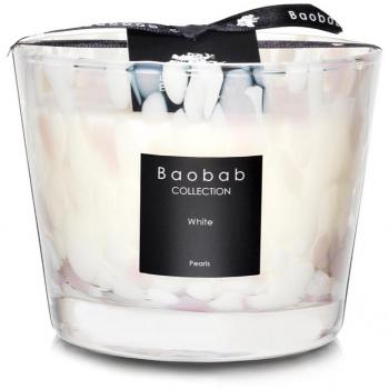 Baobab Collection Max 10 White Pearls Scented Candle (500g)