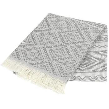 Colcha Plaid Manta Multiusos de Algodón Tunecino Gris 125x180 cm