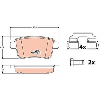 TRW Automotive AfterMarket GDB1786 pastilla de freno