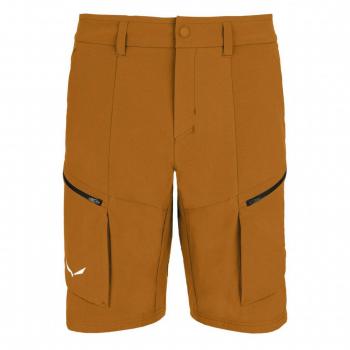 Pantalón corto Salewa Puez Dynastretch Cargo para hombre en color marrón claro, talla XL