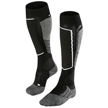Falke SK2 Wool Knee-High Ski Socks - Black Mix for Men and Women