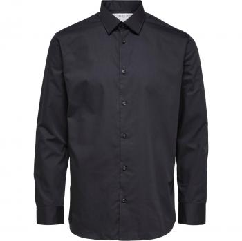 Selected Homme Classic Black Long Sleeve Buttoned Shirt 3XL