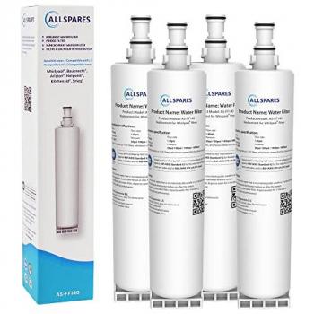Filtro de agua (4 unidades) compatible con frigorífico Whirlpool SBS200 / SBS002