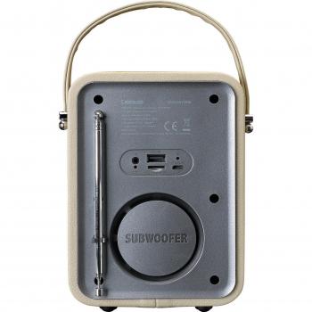 Radio Portátil DAB+ y FM con Bluetooth, AUX y Batería Recargable - Lenco PDR-051 Negra
