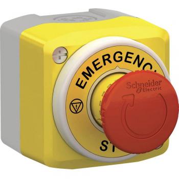 Botón de Parada de Emergencia Iluminado Schneider Electric XALK178W3B140E, 1 NA, 1 NC, IP66/IP67/IP69K