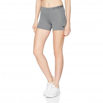 Nike Pro 889577-071 L pantalón Corto Femenino Gris - Pantalones Cortos