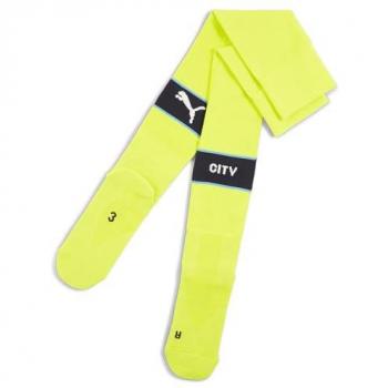Manchester City 2024-25 PUMA Away Football Socks - Yellow, Size UK 2.5-5