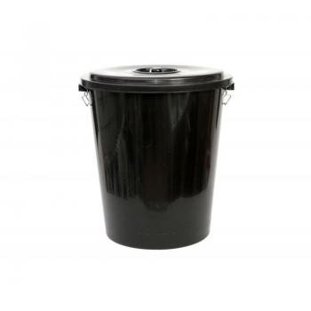 Cubo de Basura con Tapa 100 L Negro