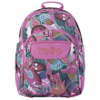 Mochila Escolar Totto Crayoles Tropical Jaguar 8IV