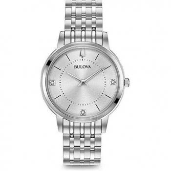 Bulova Classic Ultra Slim Diamond Ladies Watch 96P183