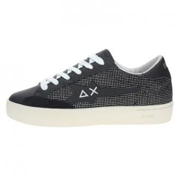 Zapatillas deportivas de mujer Sun 68 Katy LTH negro con cordones y logo, color negro, talla 37 EU