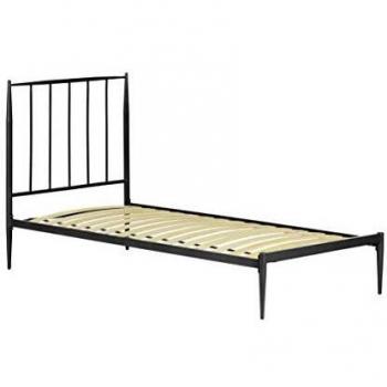 Kave Home - Cama Natacha 90 x 190 cm Grafito