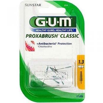 GUM Proxabrush Classic 514 - Scovolino Interdentale Conico 1,3 mm (8 Piezas)