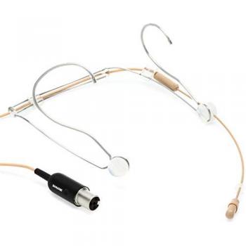 Micrófono de diadema Shure DuraPlex DH5T Omnidireccional Beige TA4F