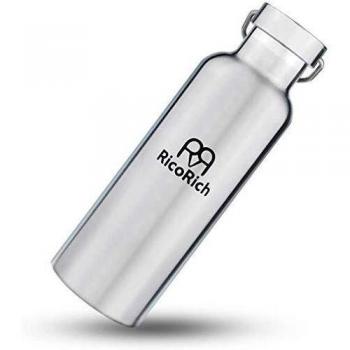 ricorich doble pared aislado al vacío acero inoxidable Deportes botellas de agua, viaje hidratación botella, sin BPA,17oz