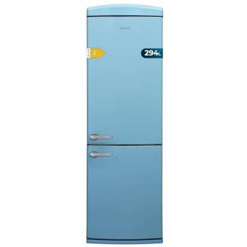 Frigorífico Combi Retro Azul Cecotec Bolero CoolMarket 294L No Frost E 190cm