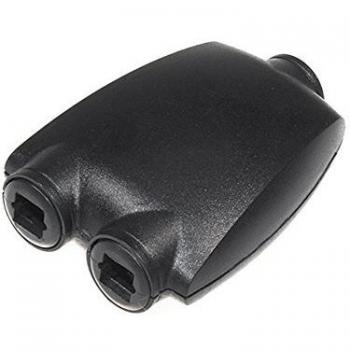Maclean MCTV-631 - Adaptador Divisor de Audio para Cable Toslink, Negro