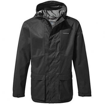 Craghoppers Kiwi Classic Chaqueta Impermeable, Hombre, Negro, Extra-Large