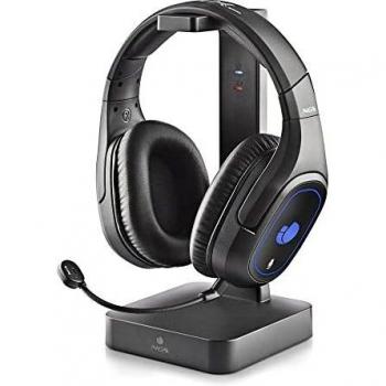 NGS GHX-600 - Auriculares 7.1 de Gaming Inalámbricos con Tecnología 2,4 GHz, Luces LED y Base de Carga