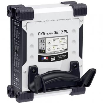 Cargador de Baterías GYSFLASH 32.12 PL - GYS, 12V, carga automática, pantalla digital, protección contra polaridad inversa, función de mantenimiento y recuperación de baterías