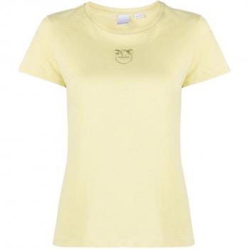 PINKO Yellow Female T-Shirt Size XS