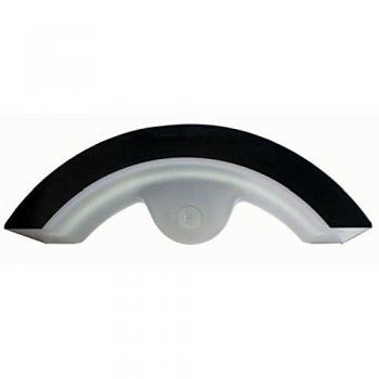 LUNA Applique extérieure solaire LED en métal noir et PVC