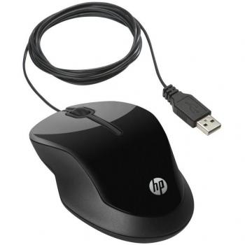 HP Ratón X1500 USB con 3 botones, diseño ambidiestro y color negro