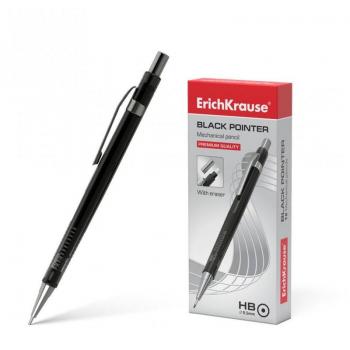 PORTAMINAS NEGRO POINTER 0.5 MM, HB ERICH KRAUSE 22005