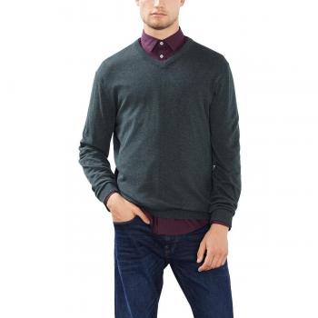 ESPRIT Basic - Regular Fit, suéter Hombre, Verde
