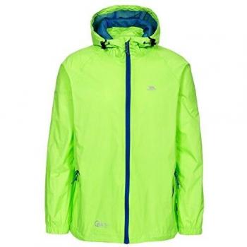 Trespass Qikpac Chaqueta Gecko verde, 2/3, Compact Packaway Impermeable Chaqueta Niños Unisex, Edad 2-3, Verde