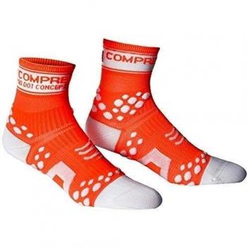 Compressport Run Fluo - Calcetines de running unisex, color naranja, talla 2
